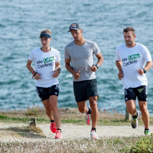 Vincent Luis et la Team SKODA en course a pied