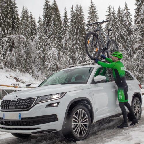 Utiliser sa voiture pour rejoindre un lieu d'entrainement hivernal