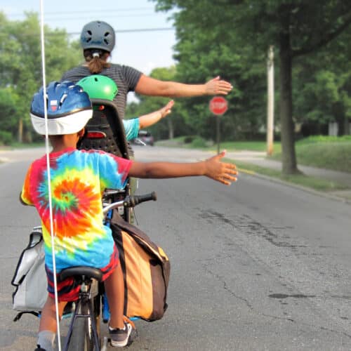 voyager avec les vélos de la famille