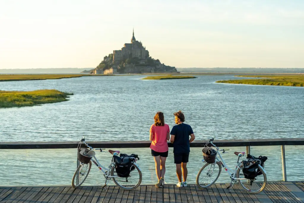 Bretagne paysage cyclistes