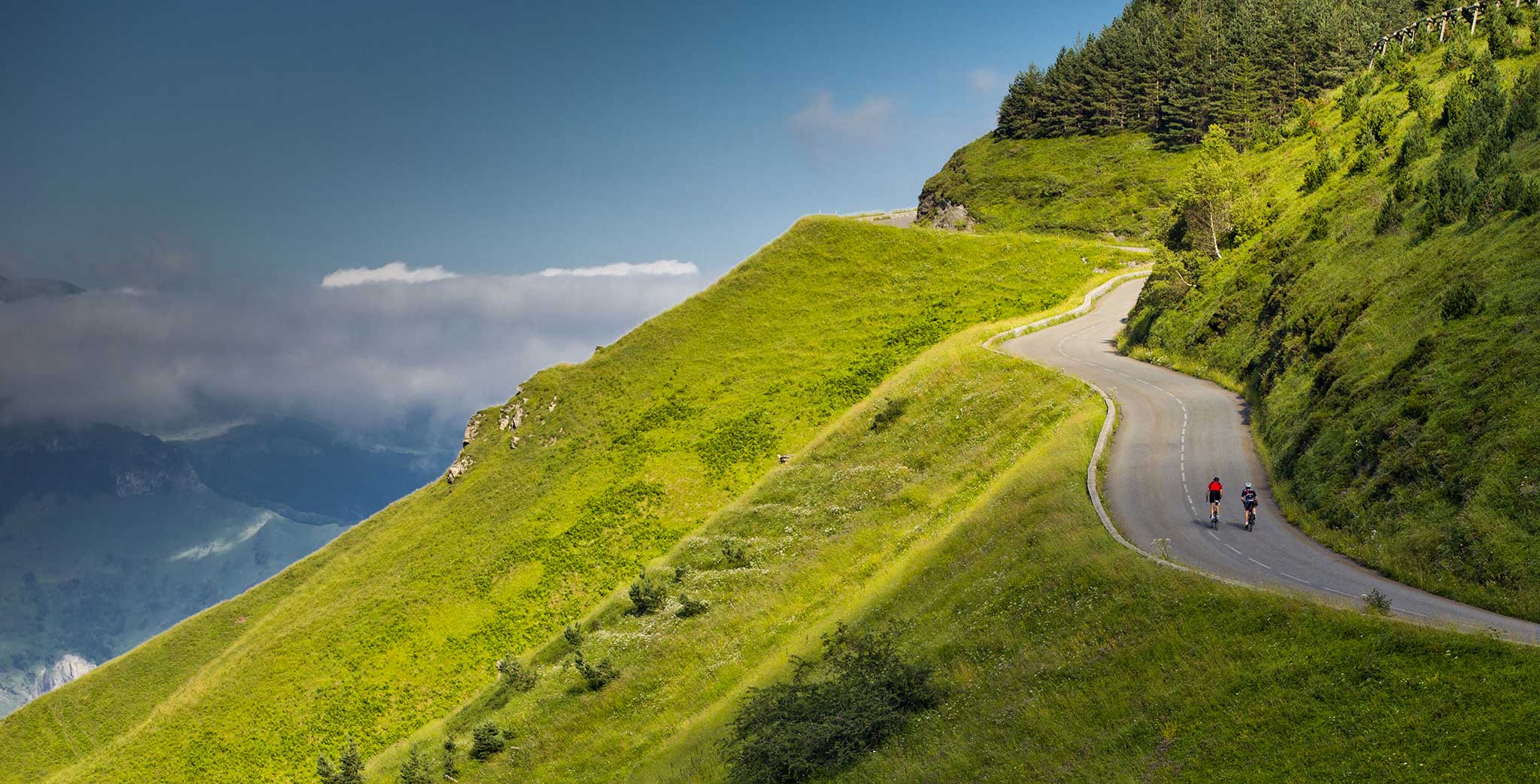 Pays Basque paysage cyclistes
